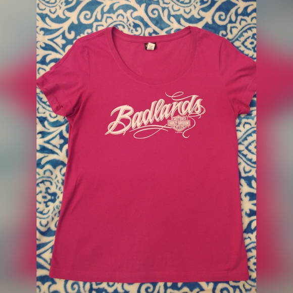 NWO Tags. Harley Davidson tshirt. Size Med. Pink. - Picture 1 of 5